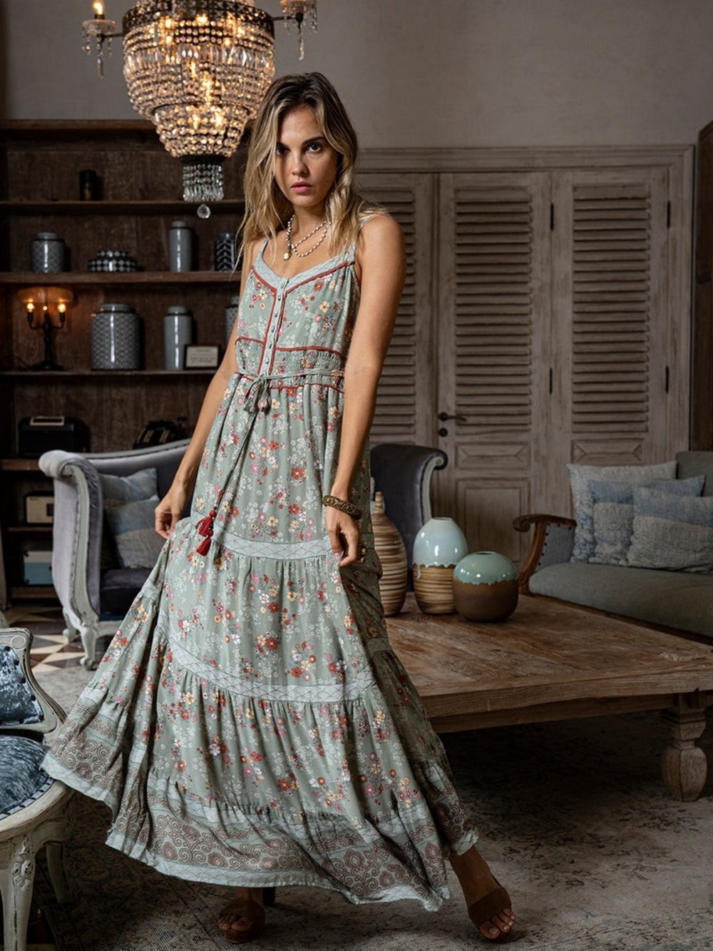 Tulle & Batiste Joanna Maxi Frill Dress